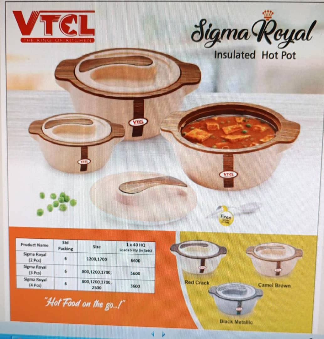 3pcs sigma royal insulated cooler